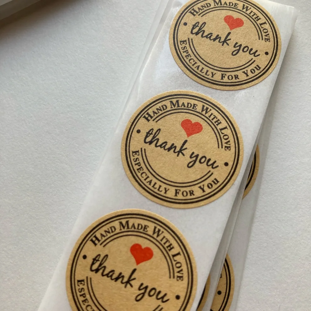 90 Pieces 25 Thank You Cards 25 Hand Made Stickers 40 Thank You Stickers